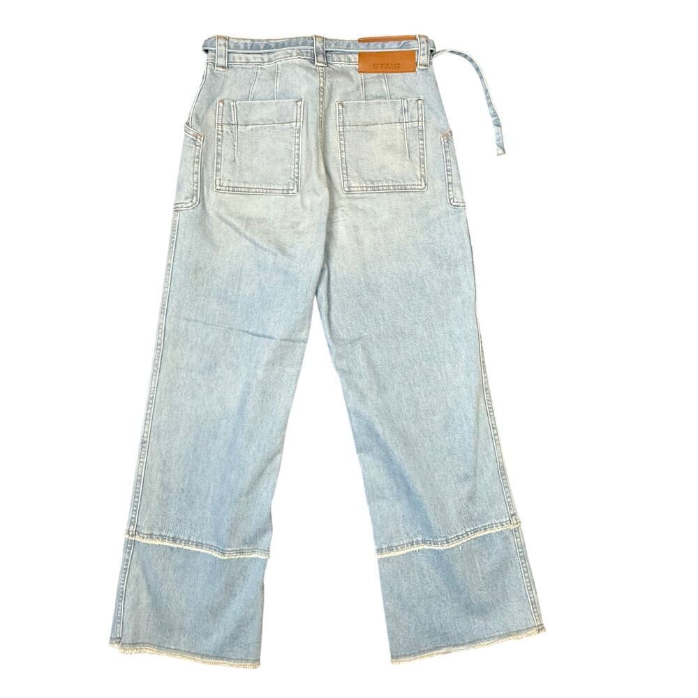 Derek Lam 10 Crosby Light Wash Zuri Cropped Wide Leg Pant Size 27 - Picture 9 of 11